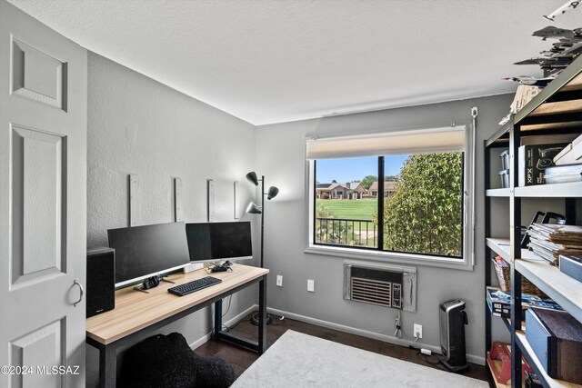 office space featuring a wall unit AC