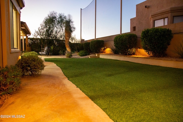 view of yard featuring a patio