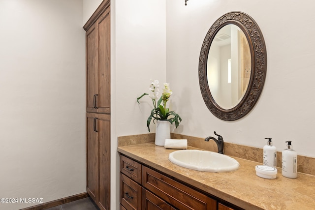 bathroom with vanity