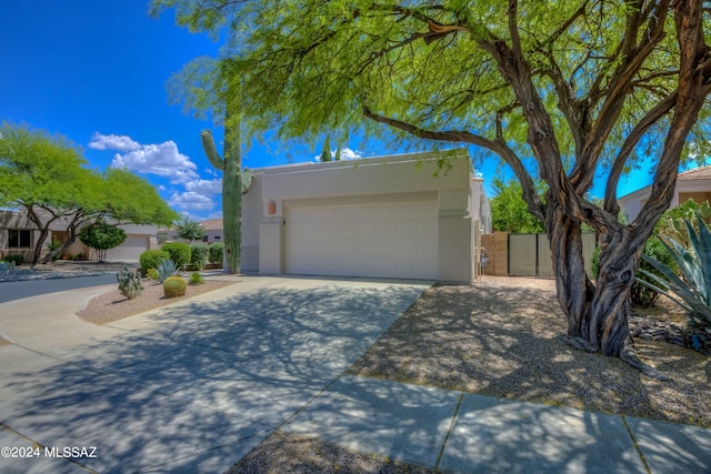 view of front of home featuring a garage