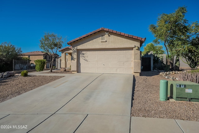 view of front of home featuring a garage