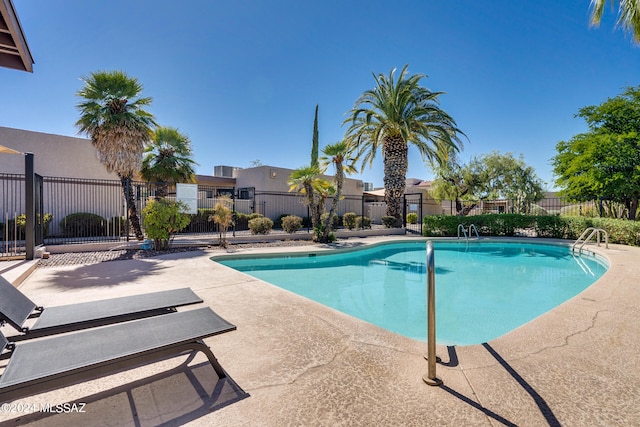 view of pool with a patio