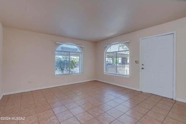 view of tiled foyer