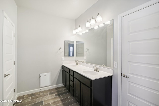 bathroom featuring vanity