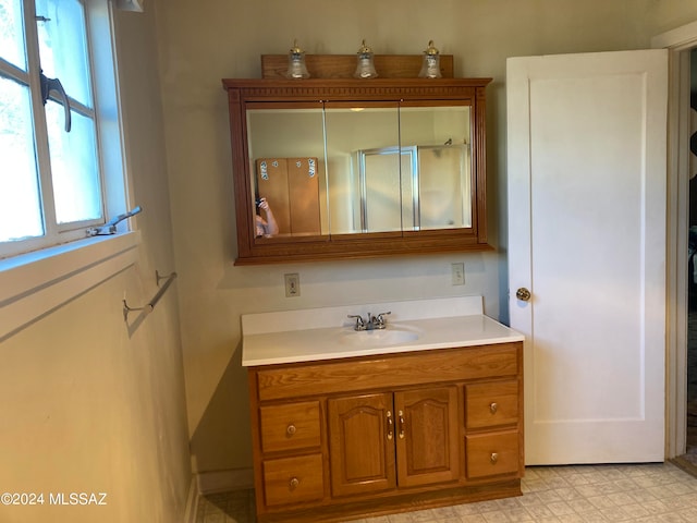 bathroom with vanity