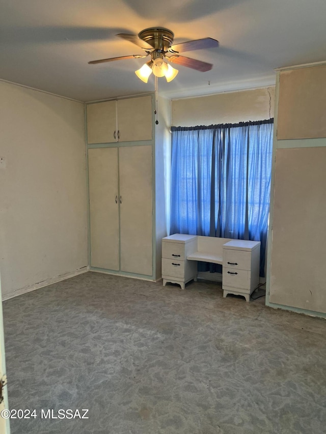 172 S Austin Blvd, Willcox, AZ 85643 - unfurnished bedroom with ceiling fan and carpet