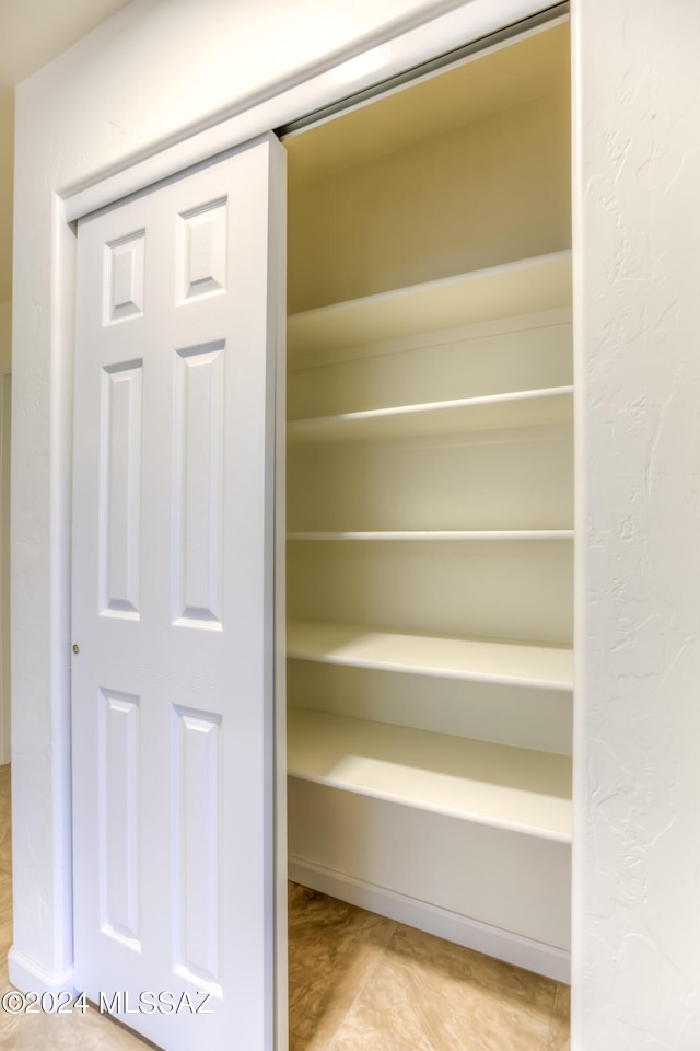 view of closet