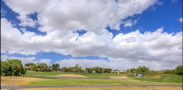 view of home's community with a lawn