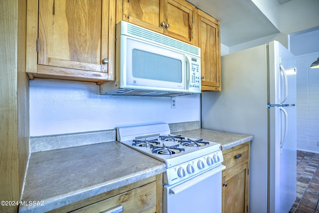 kitchen with white appliances