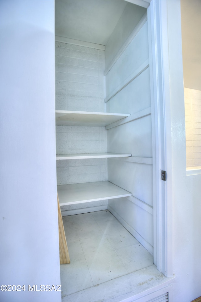 view of pantry