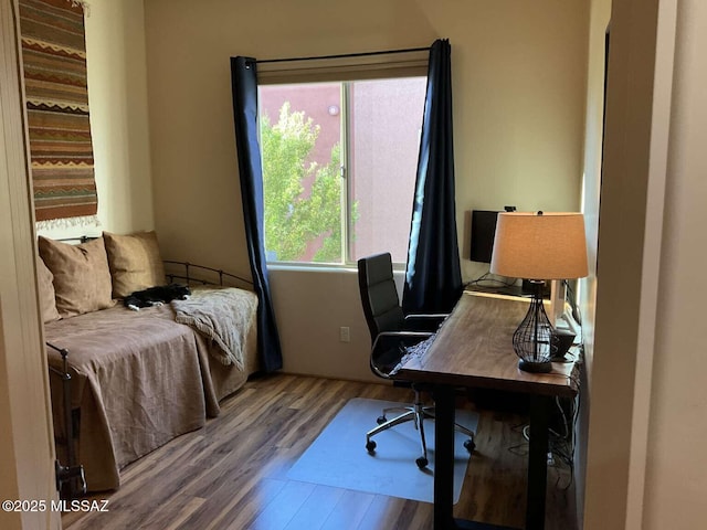 5550 W Open R Pl, Tucson, AZ 85713 - office area featuring wood finished floors
