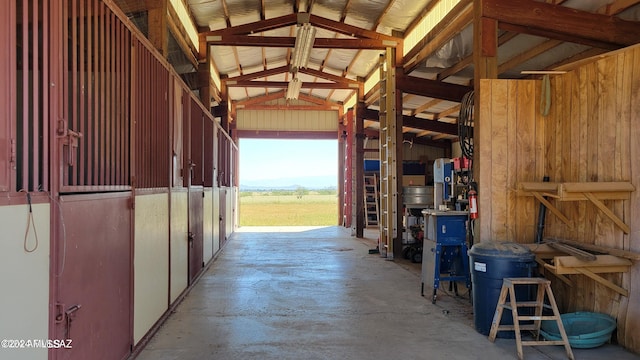 view of horse barn