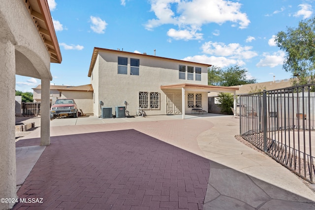 rear view of house with a patio area