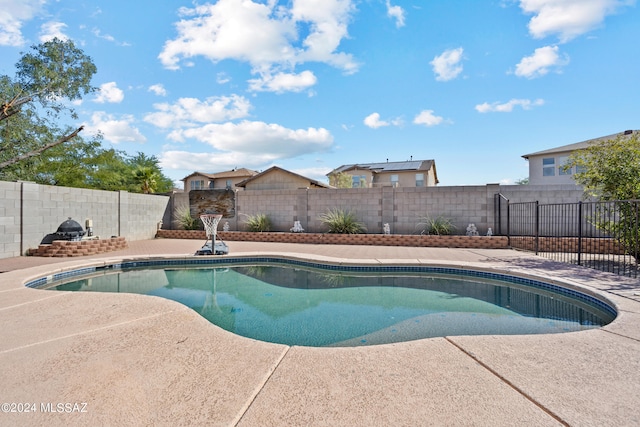 view of pool with a patio area