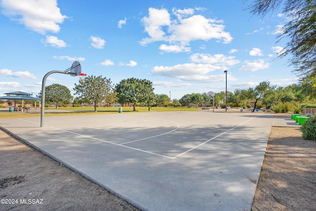 view of basketball court