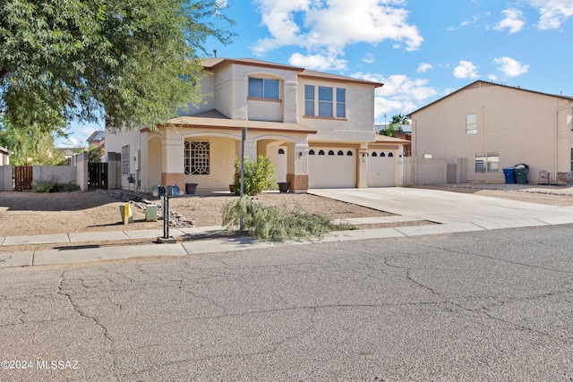 front facade featuring a garage