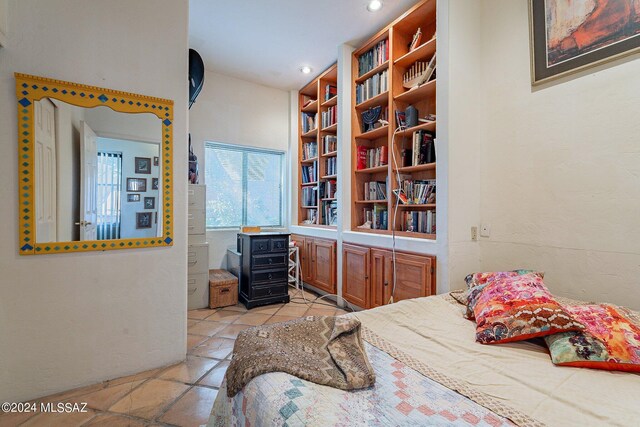 view of tiled bedroom