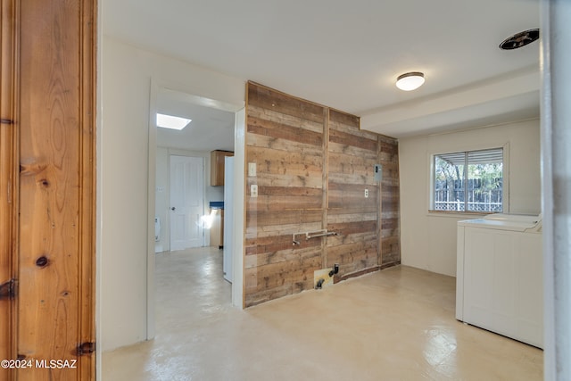 interior space featuring independent washer and dryer