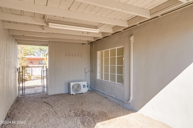 property entrance featuring ac unit