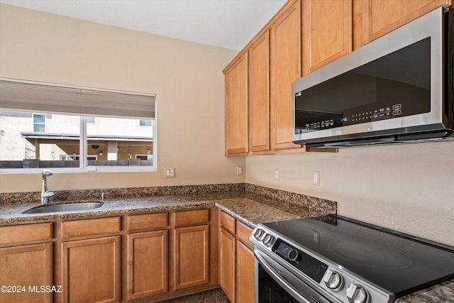 kitchen featuring stainless steel appliances and sink