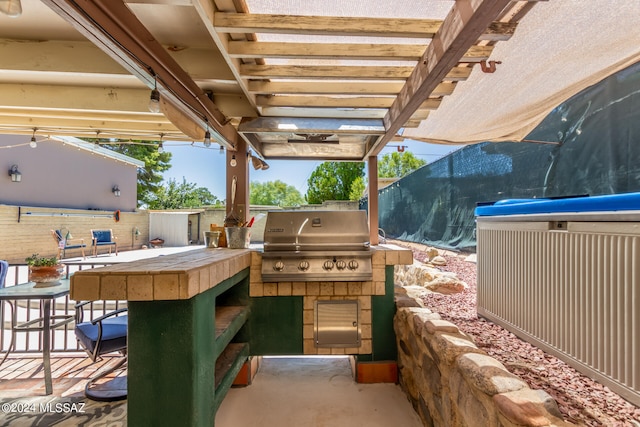 view of patio / terrace with grilling area