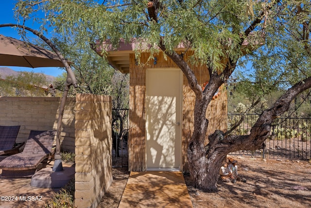 view of outbuilding