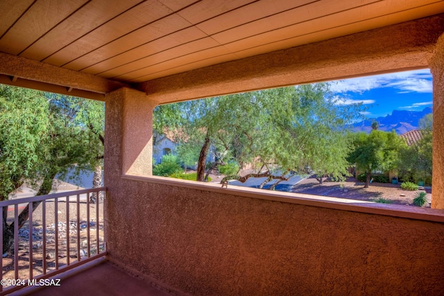 view of patio / terrace with a balcony