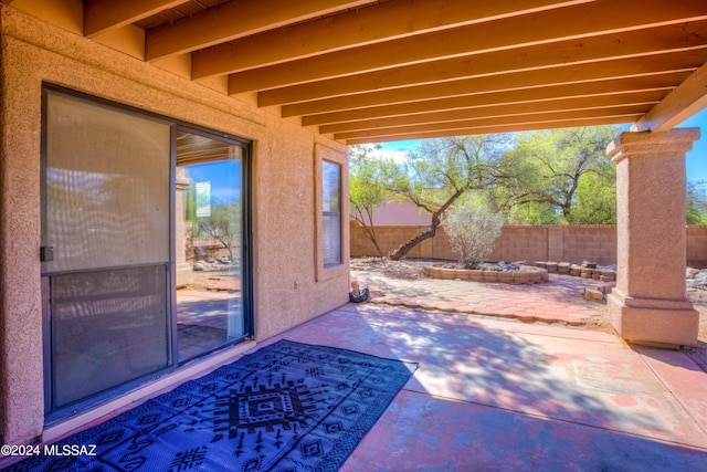 10081 N Pitchingwedge Ln, Tucson, AZ 85737 - view of patio with a fenced backyard