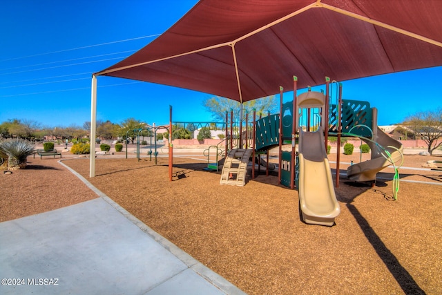 view of jungle gym