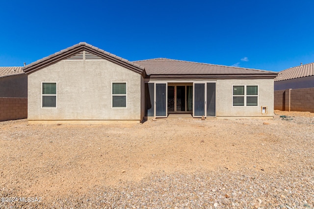 view of rear view of property