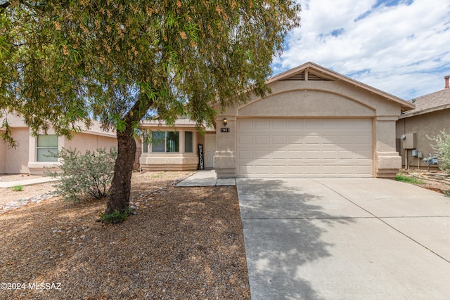 ranch-style house with a garage