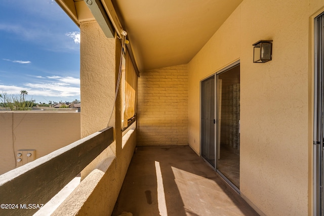 view of balcony
