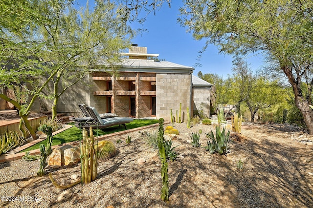 view of rear view of property