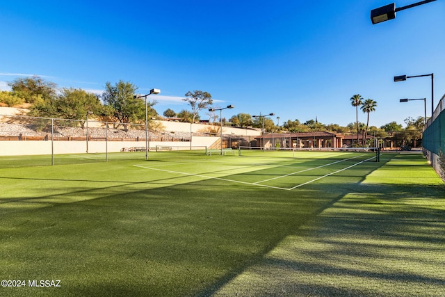 view of sport court