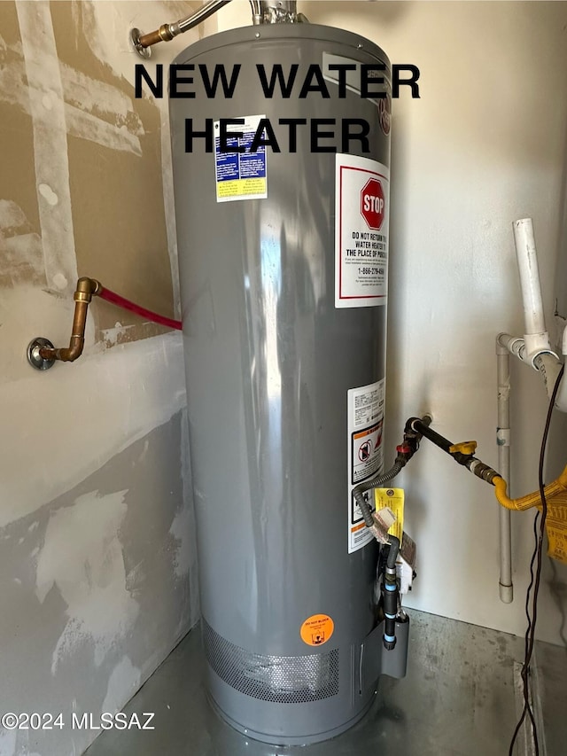 utilities with gas water heater