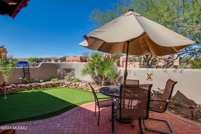 view of patio