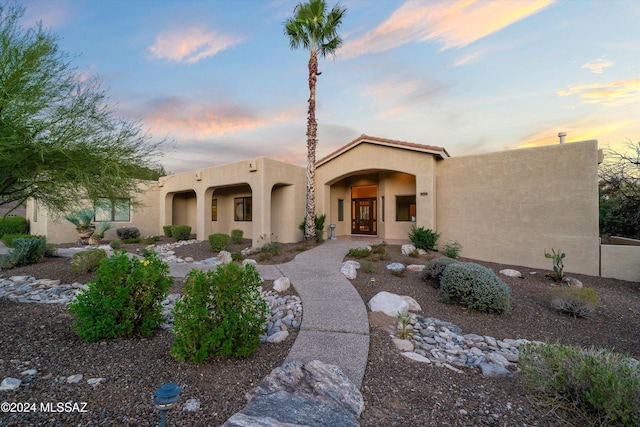 view of pueblo-style house