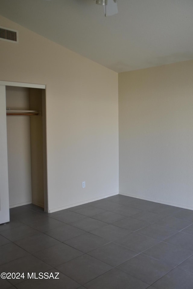 interior space with a closet