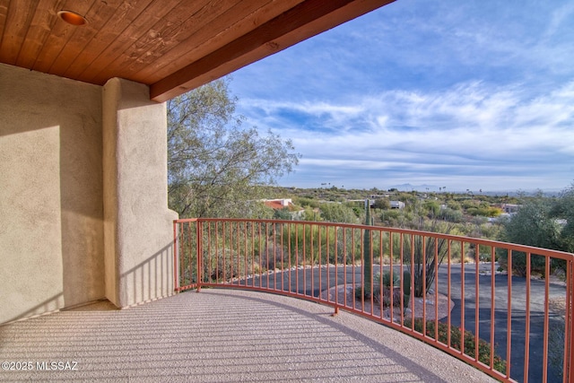 view of balcony