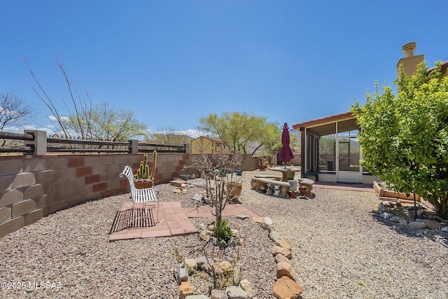 1888 Circulo Guatemala, Rio Rico, AZ 85648 - fenced backyard featuring a sunroom and a patio