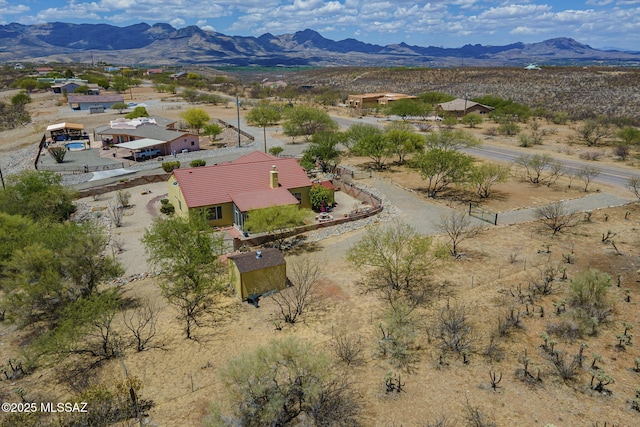 1888 Circulo Guatemala, Rio Rico, AZ 85648 - aerial view of property and surrounding area featuring a mountain backdrop