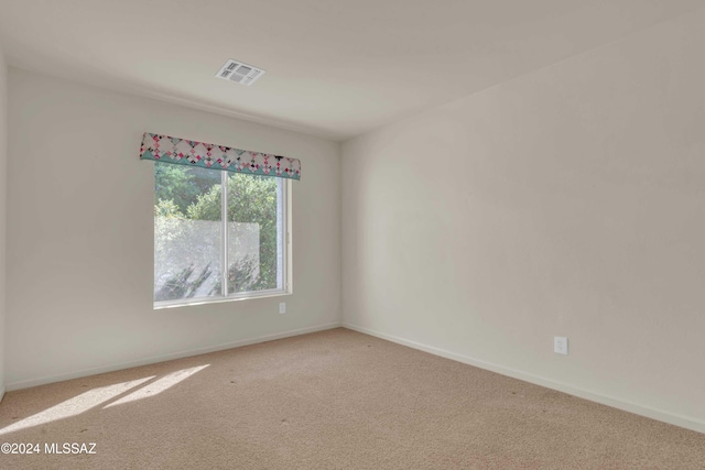 view of carpeted empty room