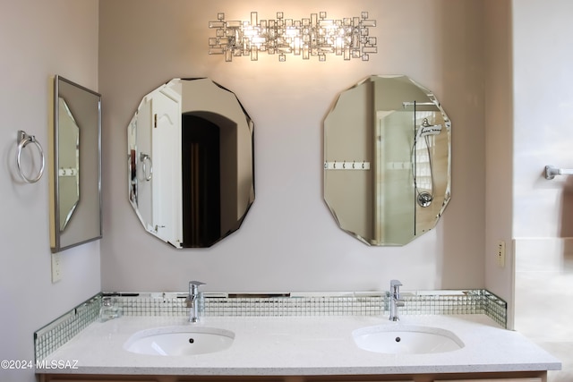 bathroom with vanity