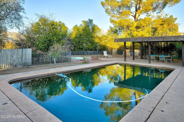 view of pool with a patio area