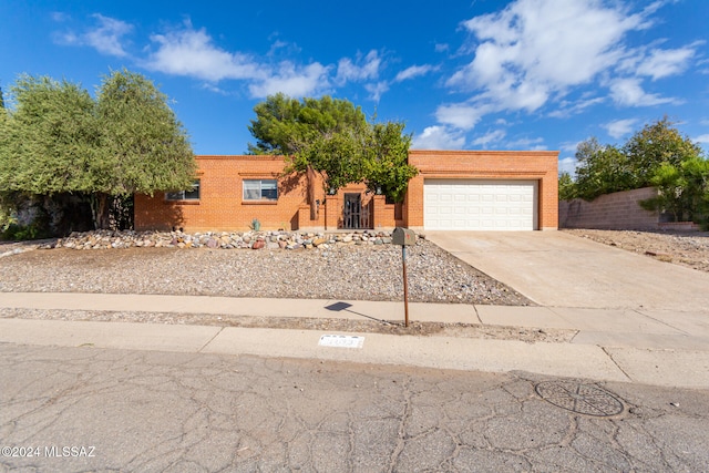 view of front of home featuring a garage