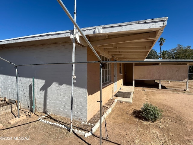 view of home's exterior