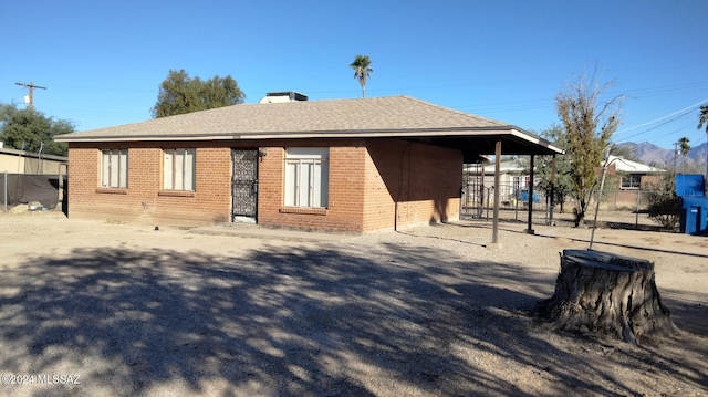 view of back of property