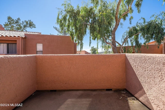 view of balcony