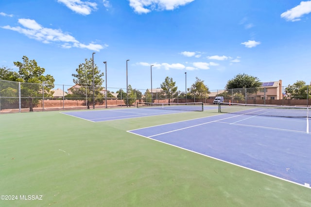 view of tennis court