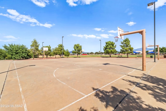 view of sport court